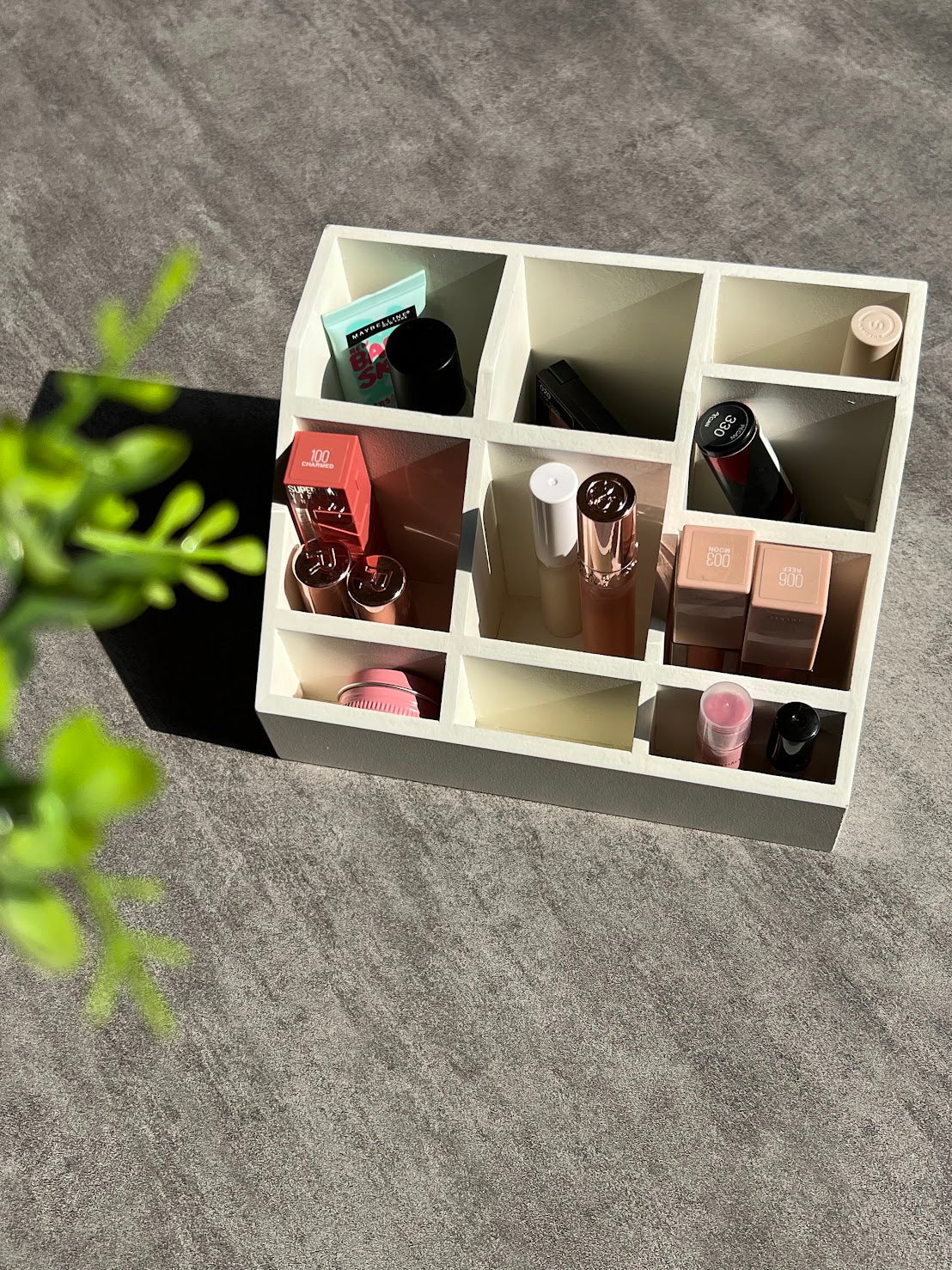 Multipurpose Wooden Organizer - Cream