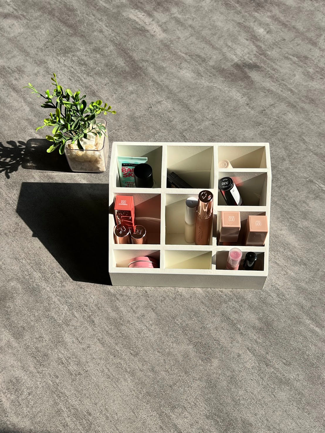 Multipurpose Wooden Organizer - Cream