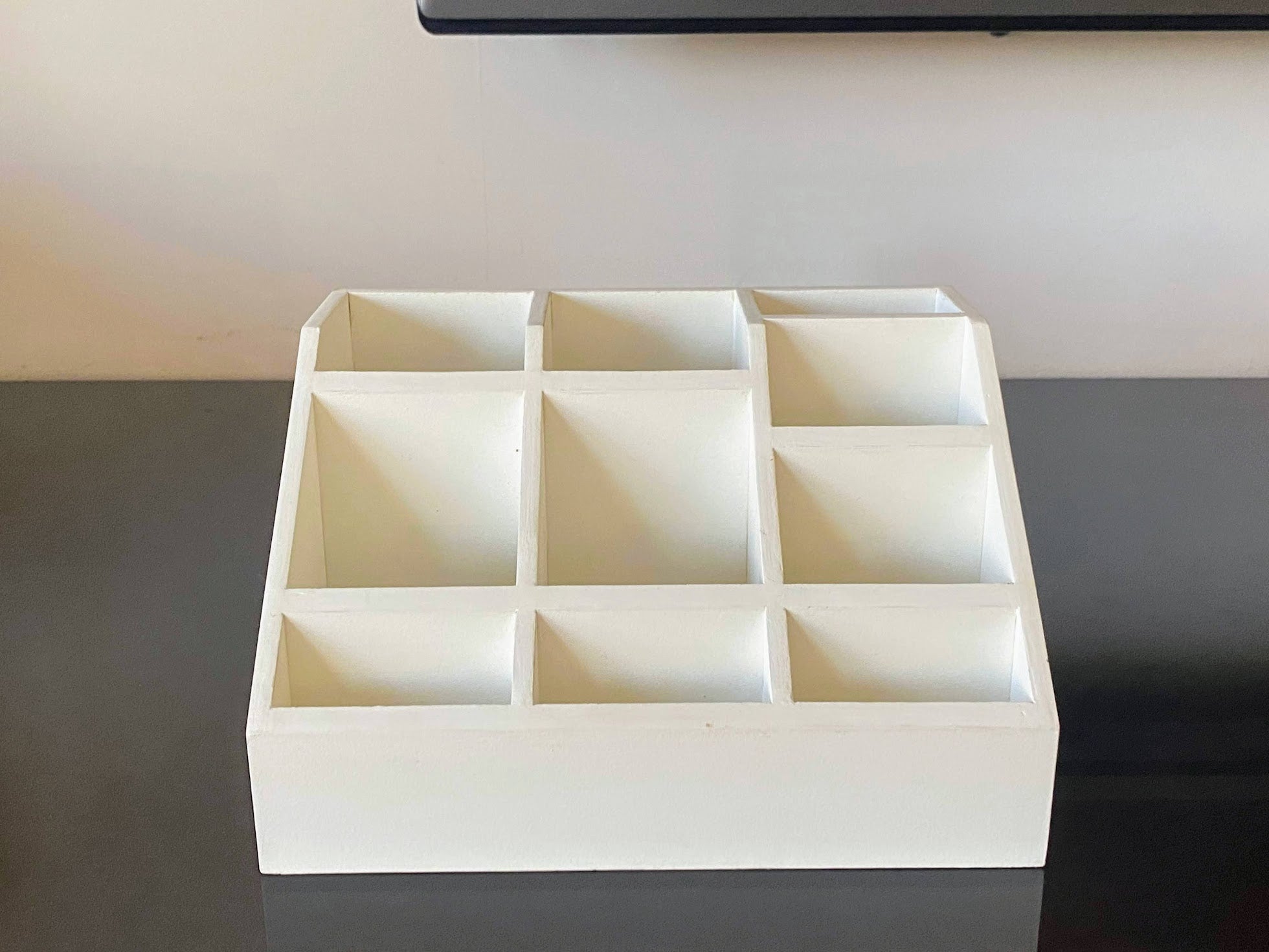 Multipurpose Wooden Organizer - Cream