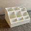 Wooden Shoe Shine Kit Holder- Cream