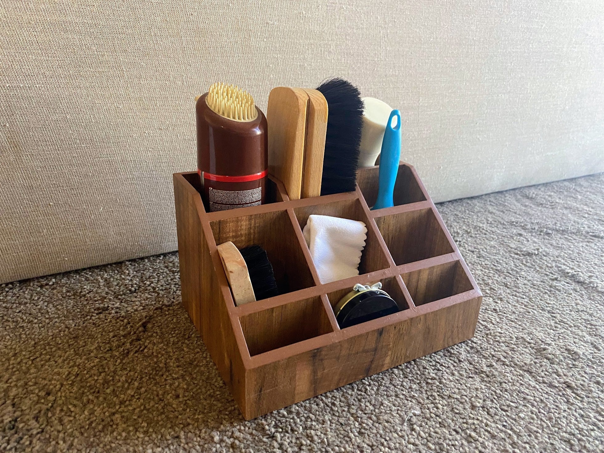Multipurpose Wooden Organizer - Country Brown