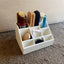 Wooden Shoe Shine Kit Holder- Cream