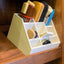 Wooden Shoe Shine Kit Holder- Cream