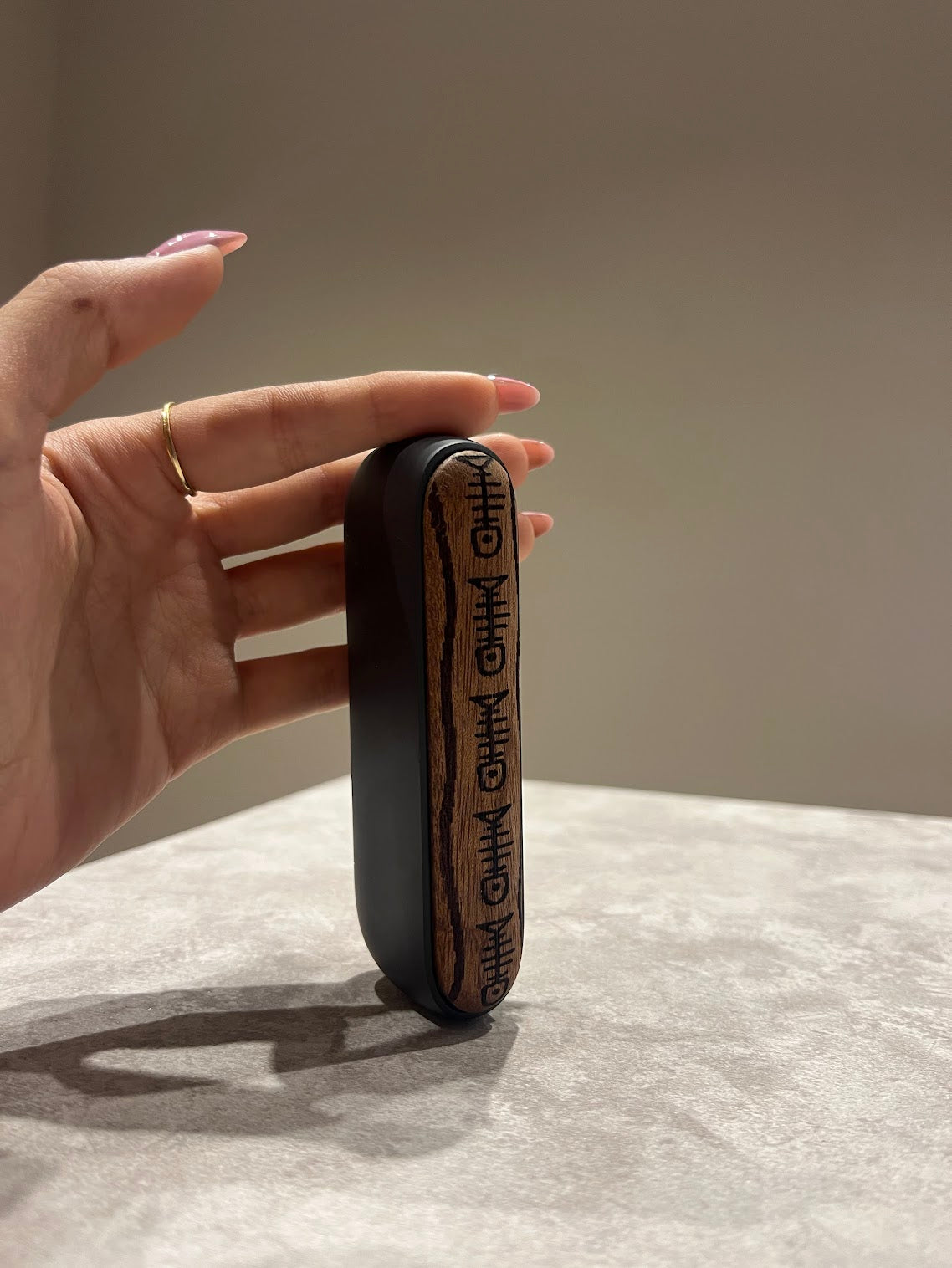 IQos 3 Duo Curved Patterned Wooden Door