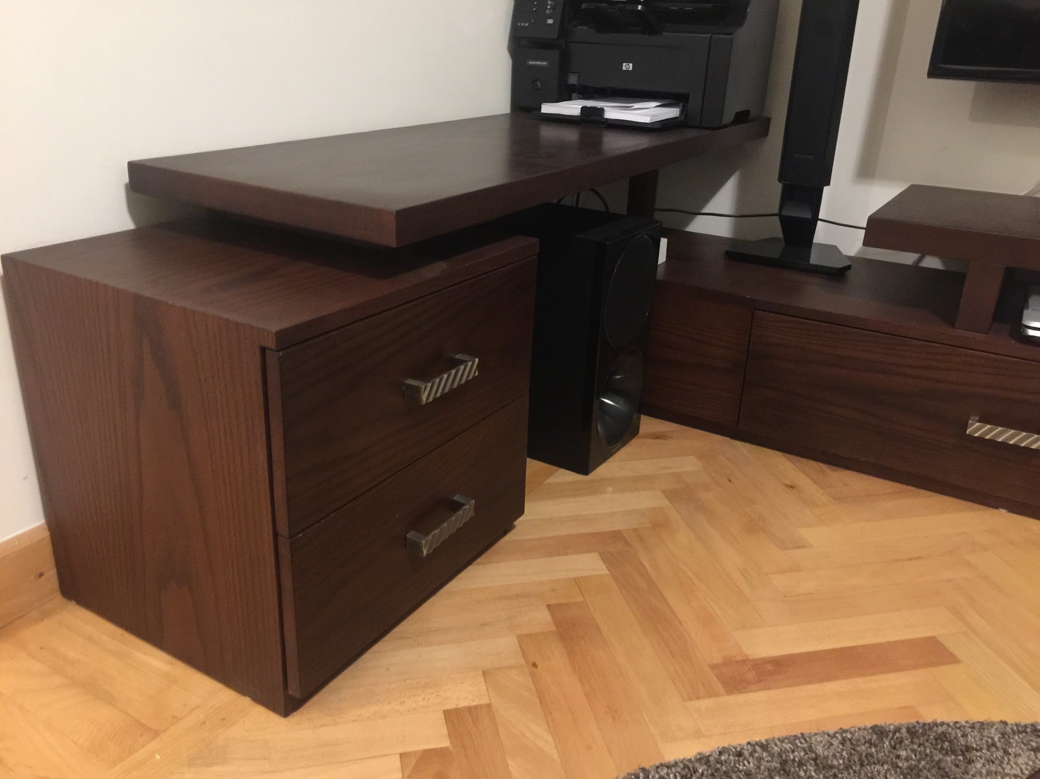 Dark Oak Living Room Unit – WoodWorkersEG