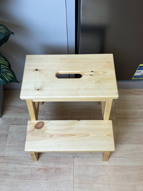 Elegant Wooden Kitchen Stool – Handcrafted for Practical Use