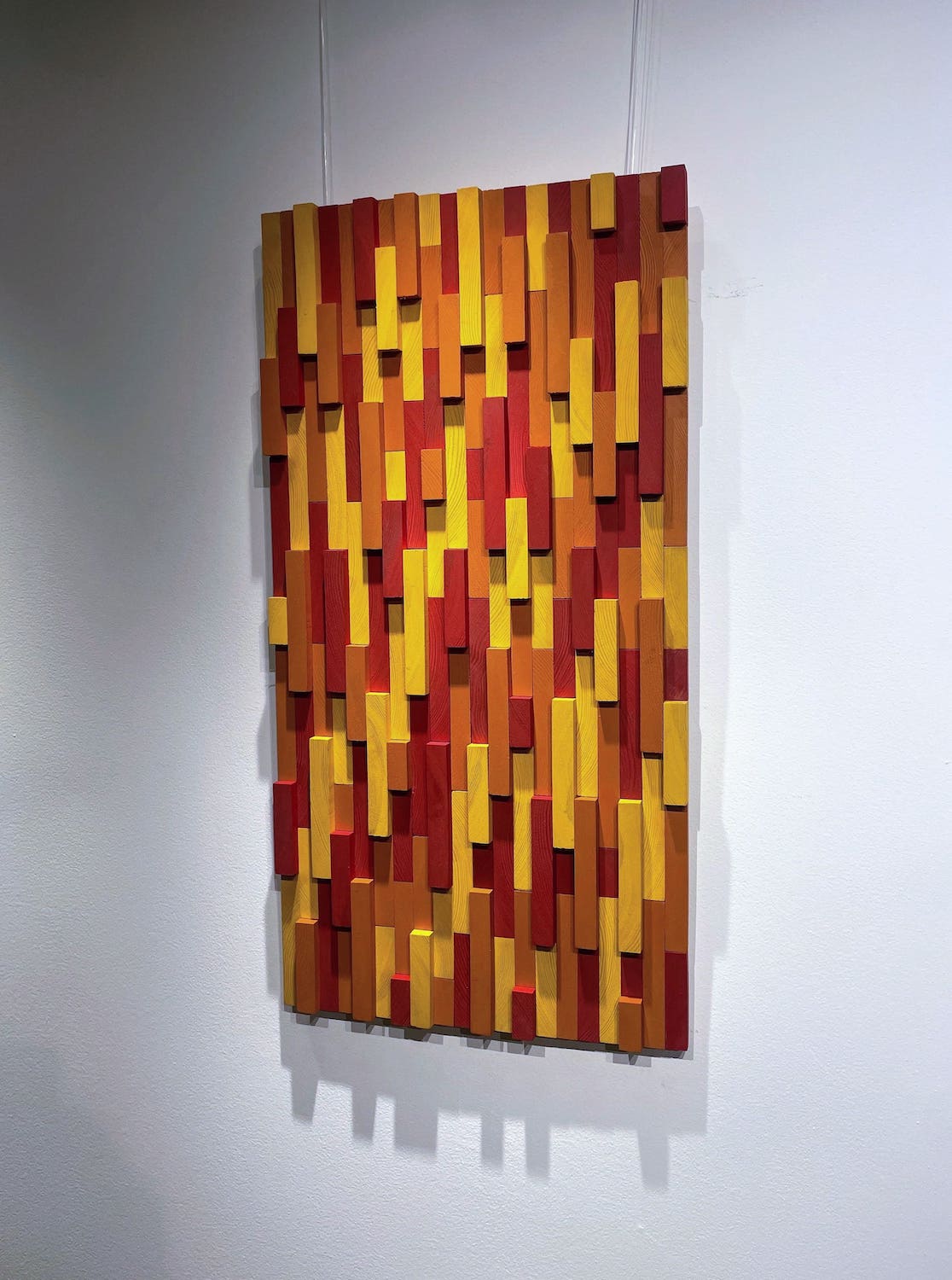 3D Colorful Rectangular Mosaic Wall Art