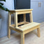 Elegant Wooden Kitchen Stool – Handcrafted for Practical Use