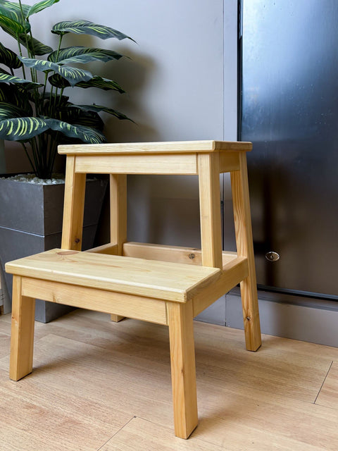 Elegant Wooden Kitchen Stool – Handcrafted for Practical Use