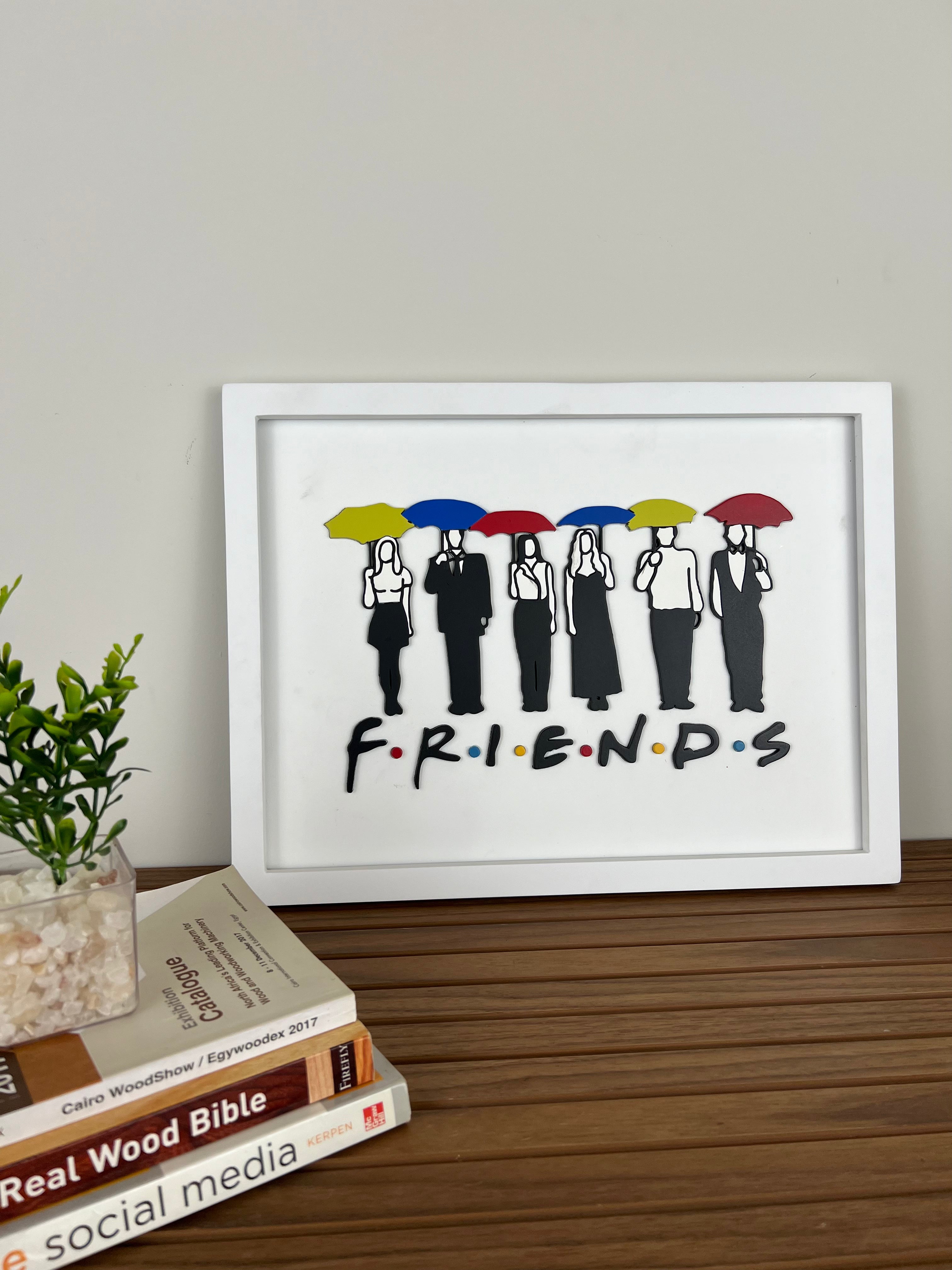 F.R.I.E.N.D.S With Umbrellas - Wall Art