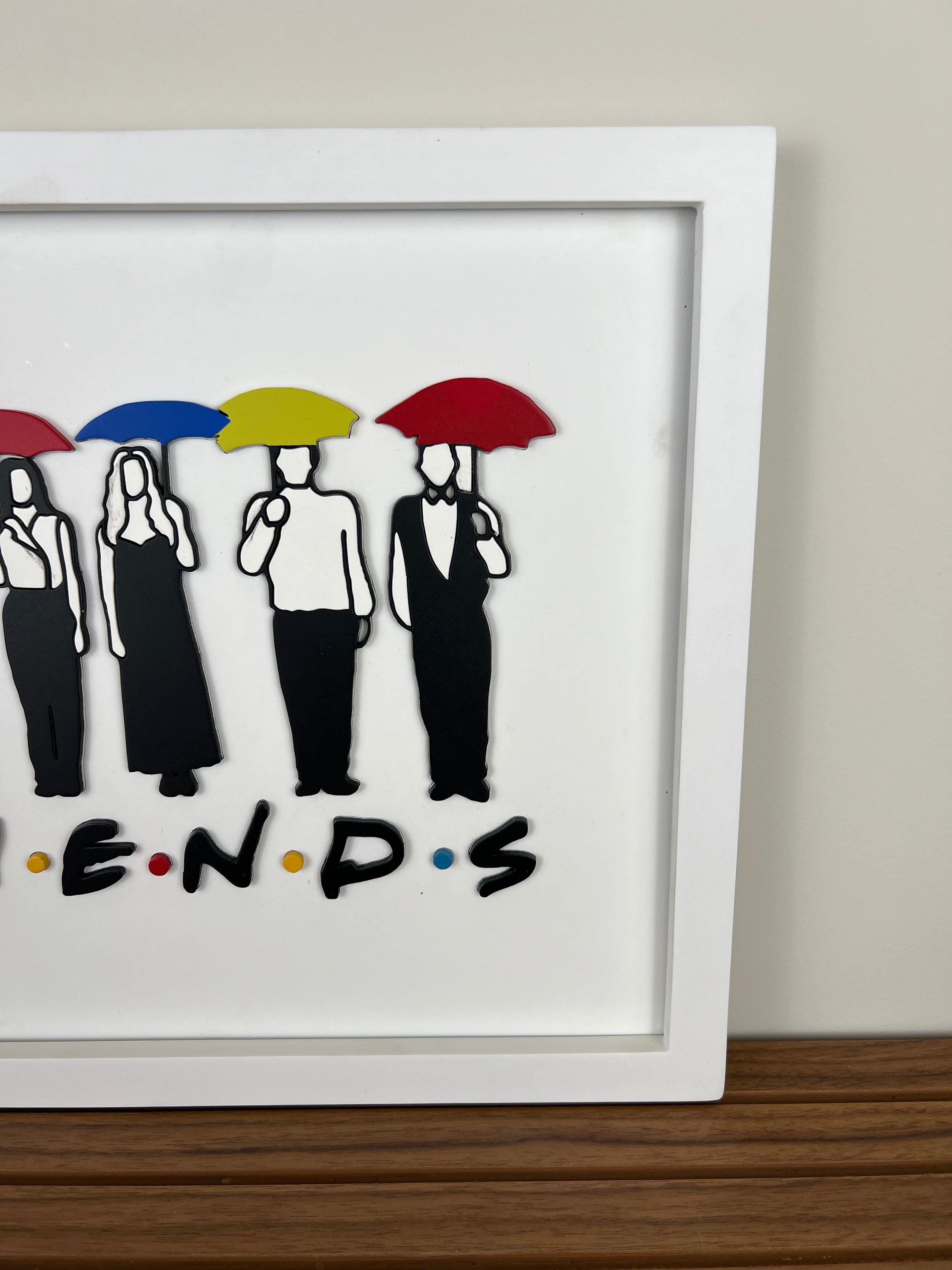 F.R.I.E.N.D.S With Umbrellas - Wall Art