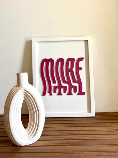 More Less - Wall Art