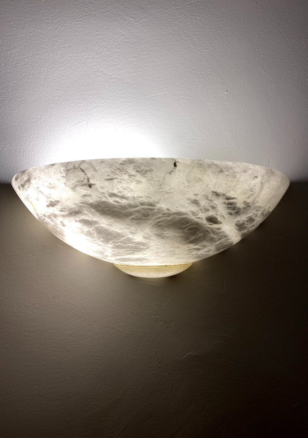 Oval Shaped Alabaster Lamp