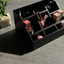 Multipurpose Wooden Organizer - Solid black
