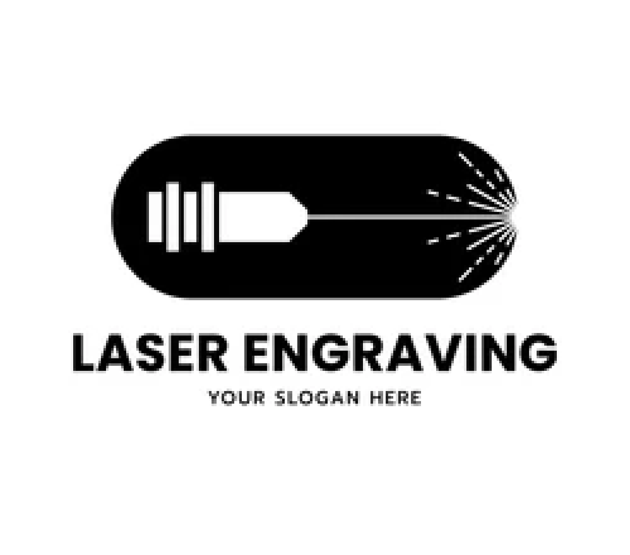 Engraving texts and logos