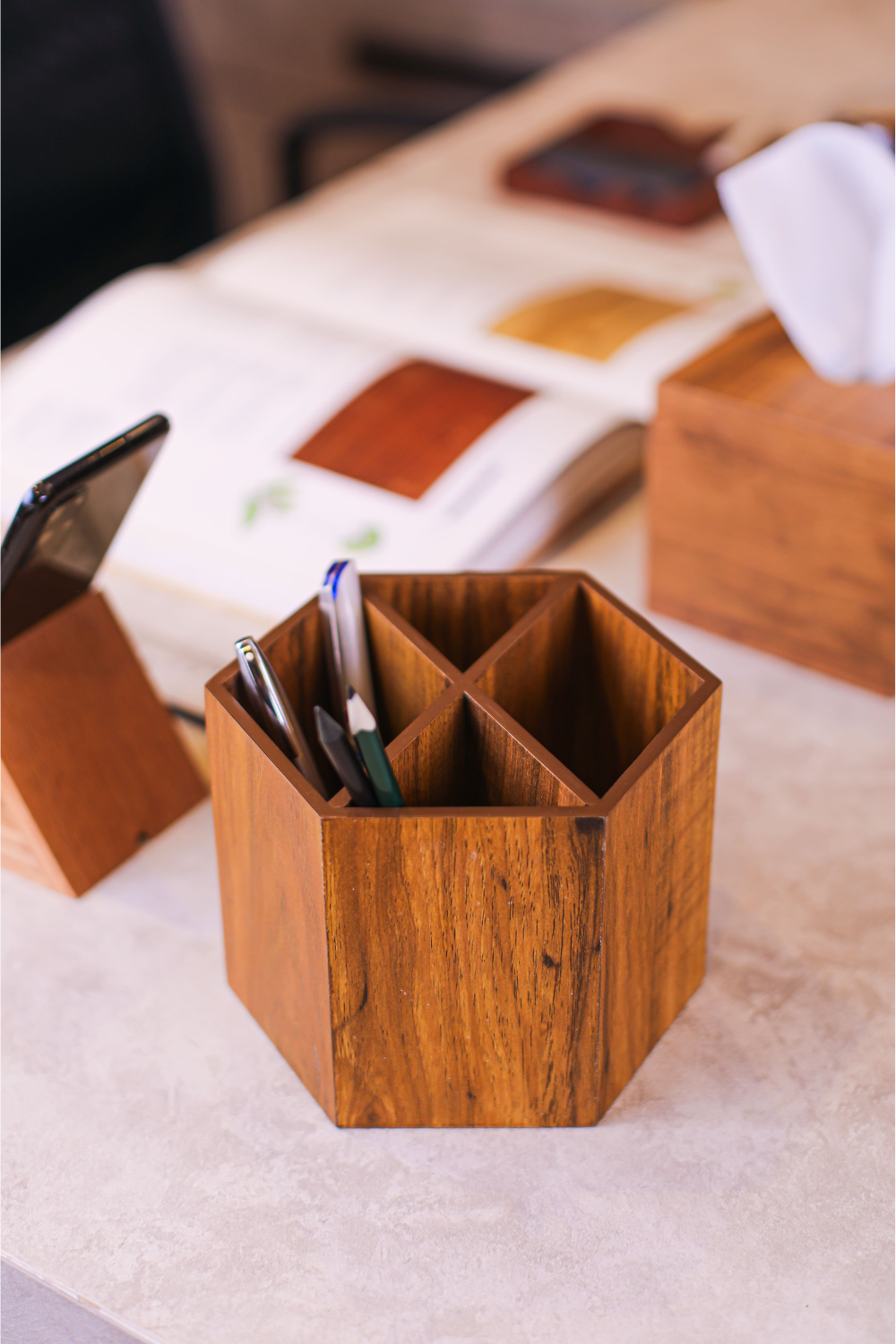 Personalised Wooden Name Tag For Desk