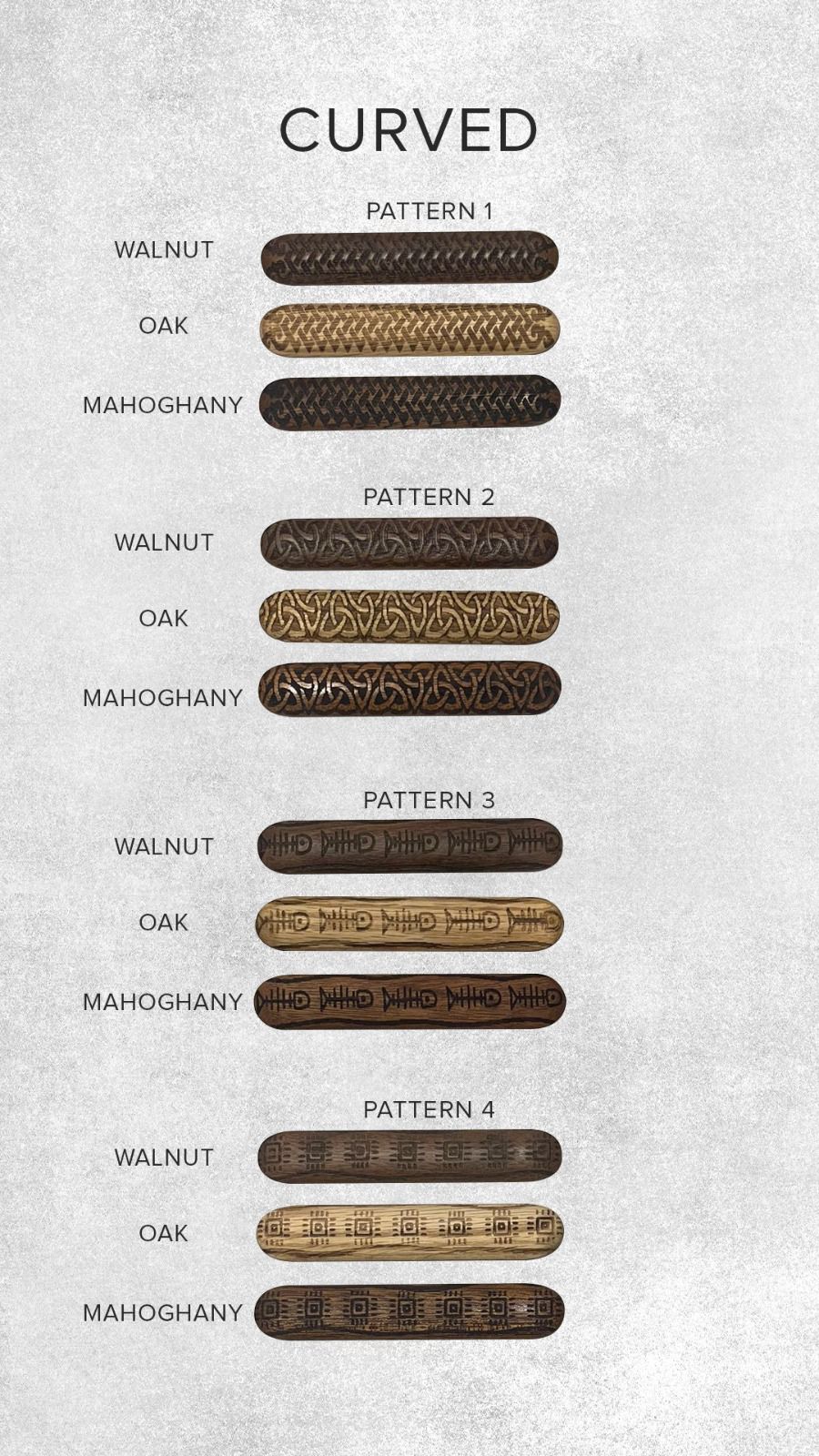 IQos 3 Duo Curved Patterned Wooden Door