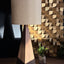 Triangular Wooden Table Lamp