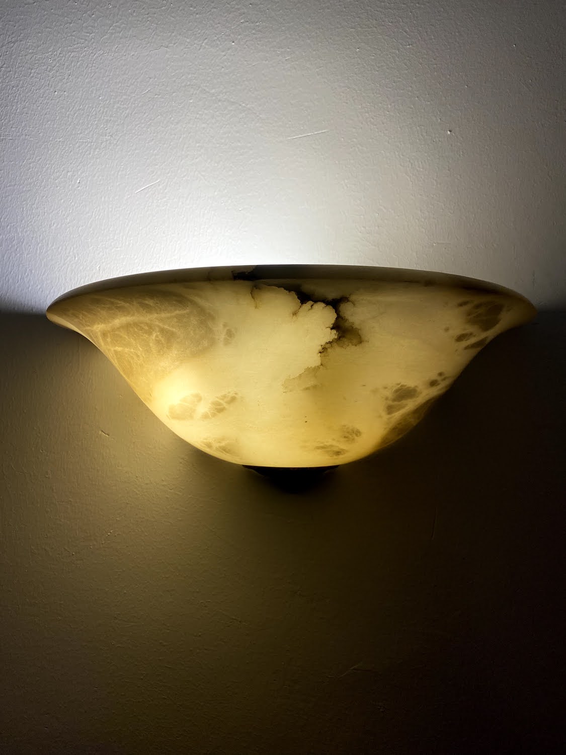 Alabaster Lamp - Hat Shape