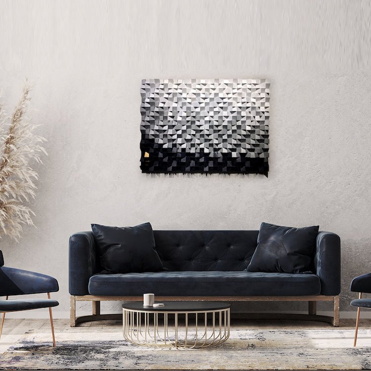 Black And White Wood Wall Art by Woodeometry