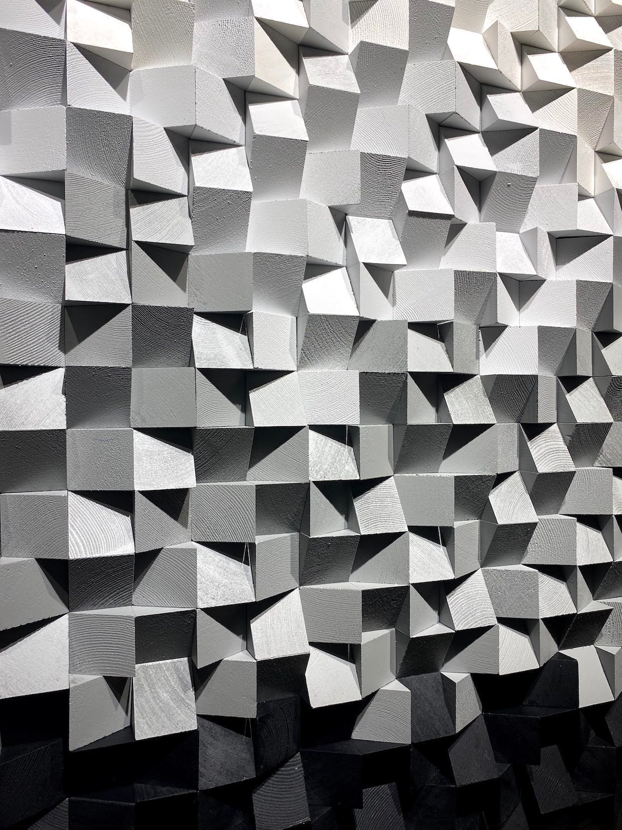 Black And White Wood Wall Art by Woodeometry