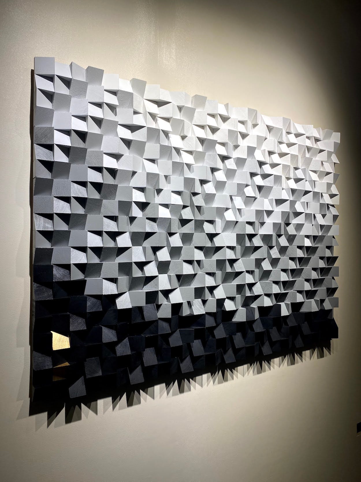Black And White Wood Wall Art by Woodeometry