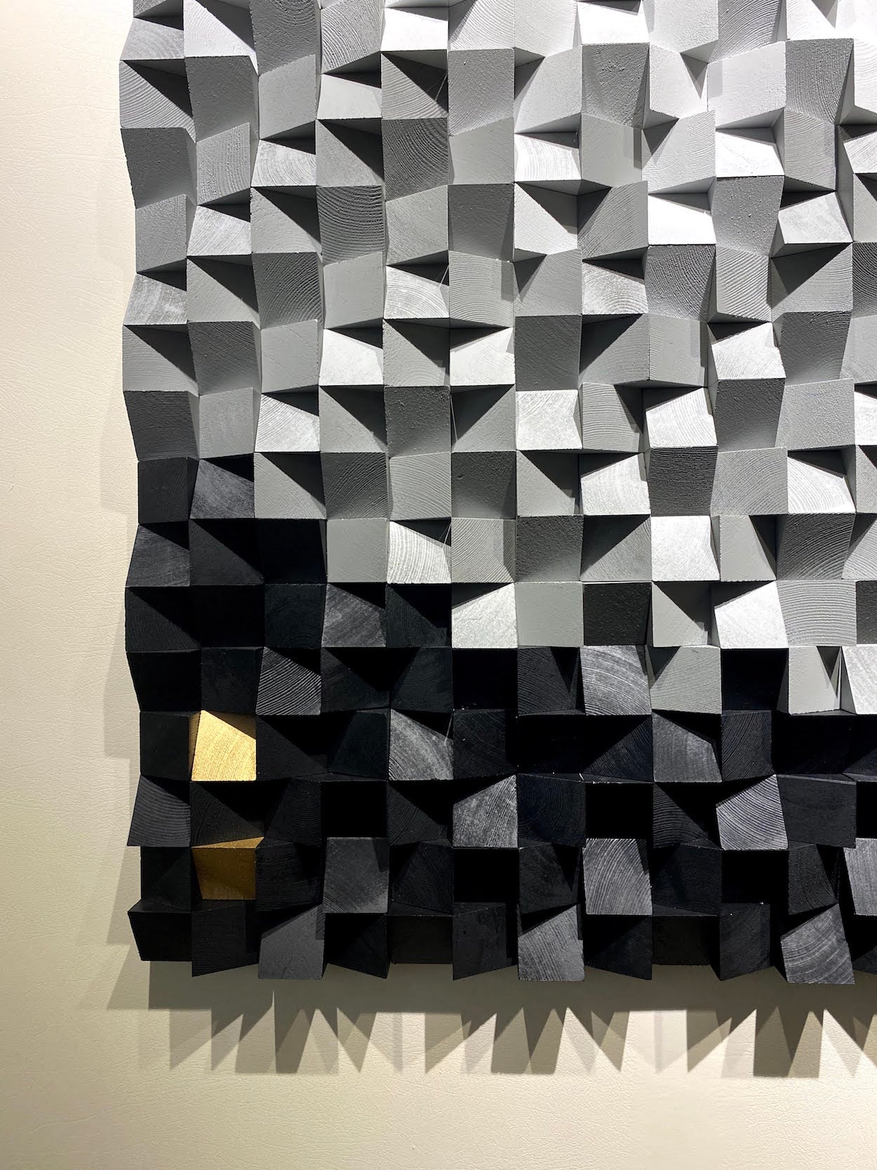 Black And White Wood Wall Art by Woodeometry