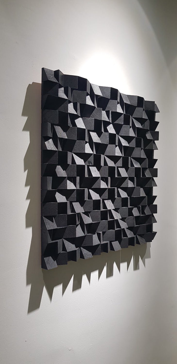 Black Wood Wall Decor by Woodeometry