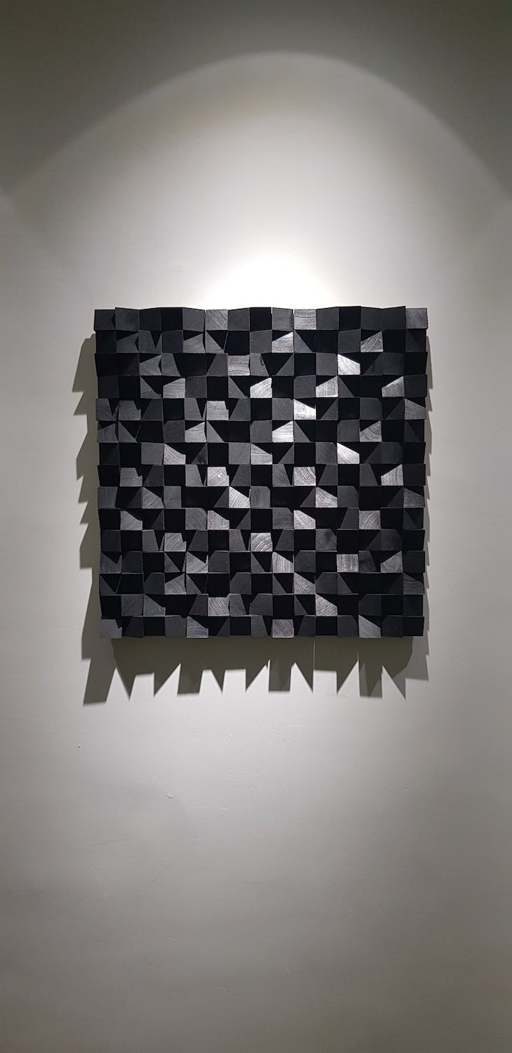 Black Wood Wall Decor by Woodeometry