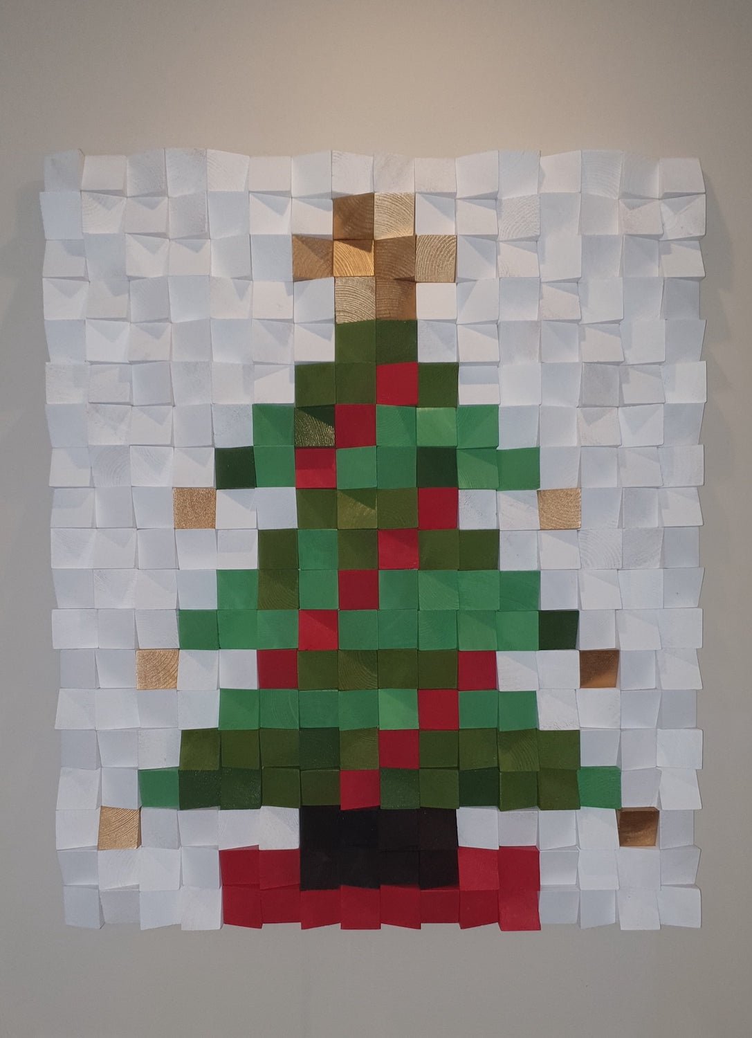 Christmas Tree Wall Panel by Woodeometry