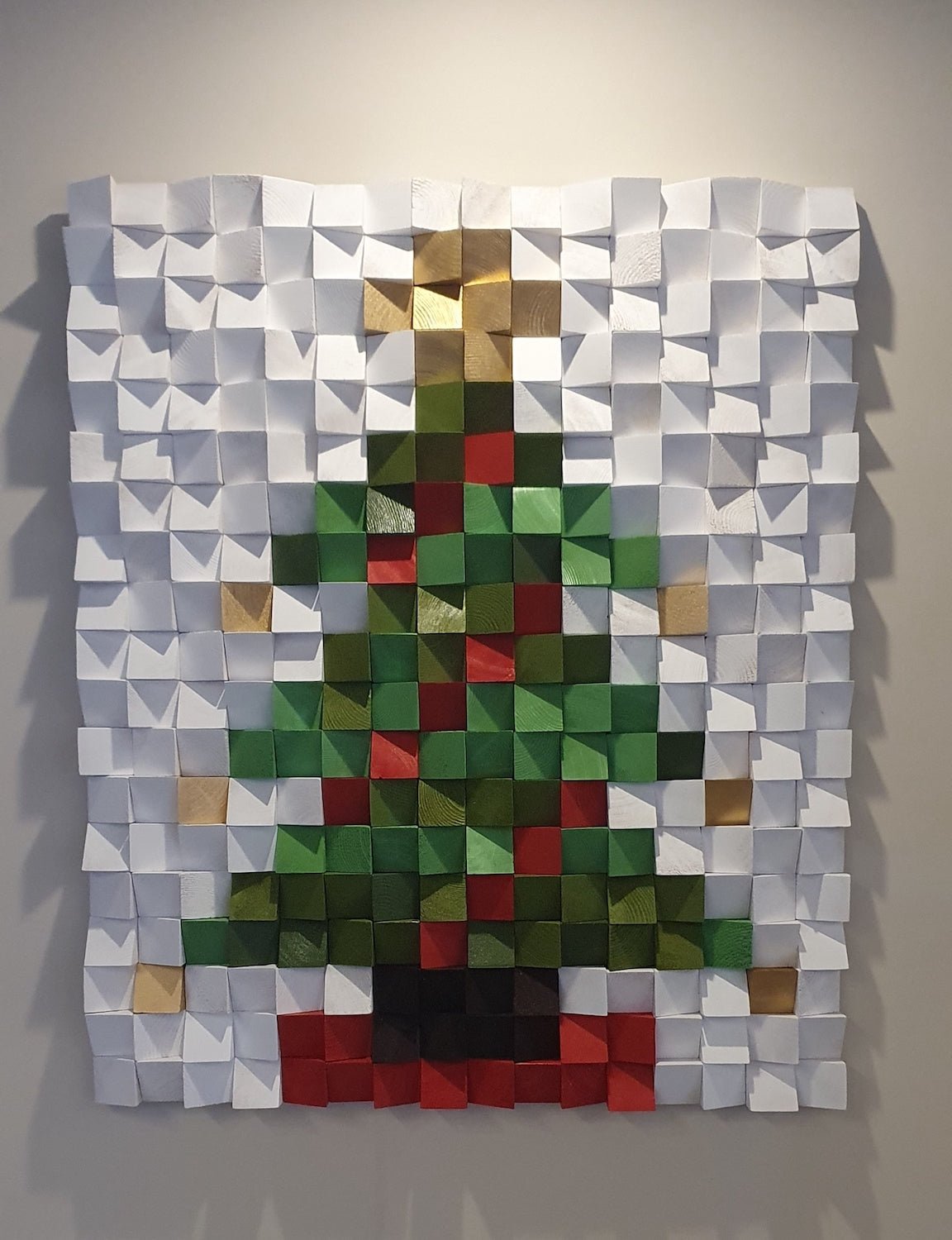 Christmas Tree Wall Panel by Woodeometry