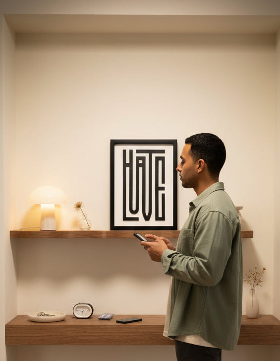 LOVE HATE - Wall Art