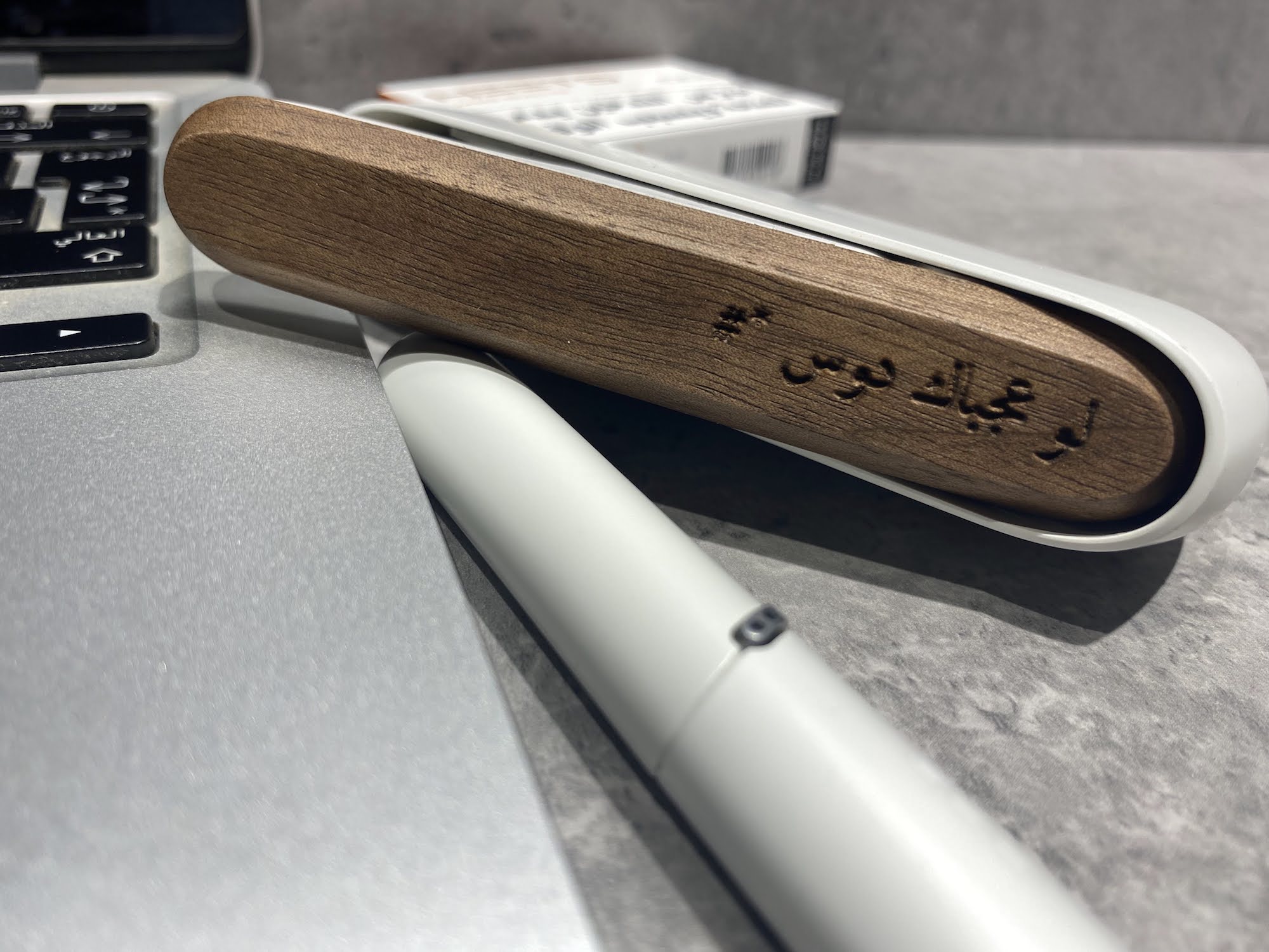 Edged Personalized Wooden Door for iQOS 3 Duo