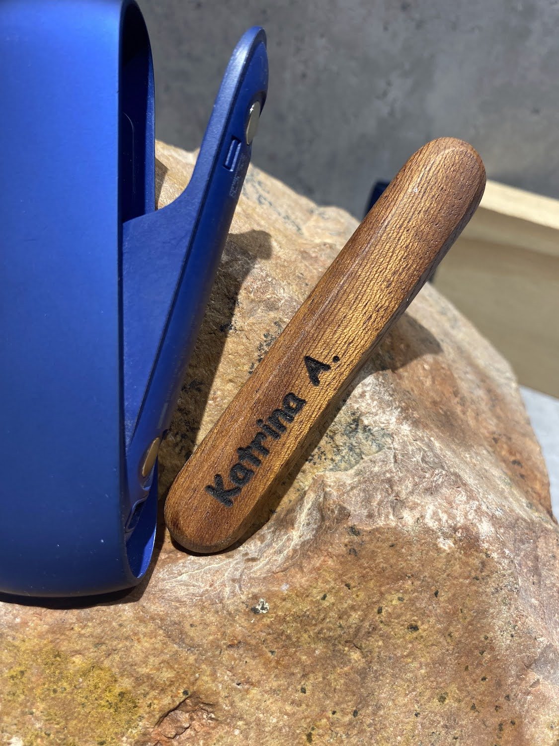 Edged Personalized Wooden Door for iQOS 3 Duo