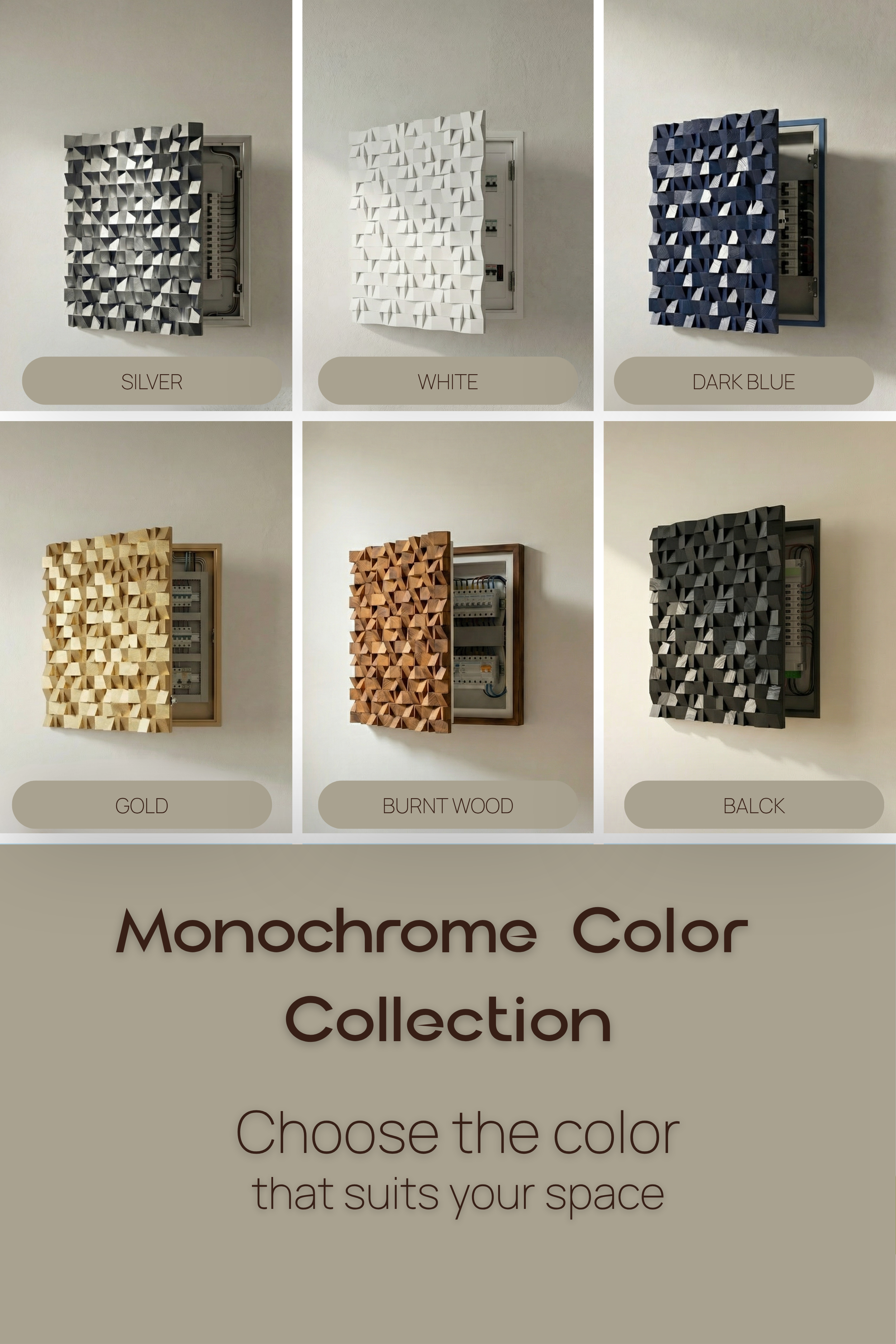 Monochrome Electric Panel Cover