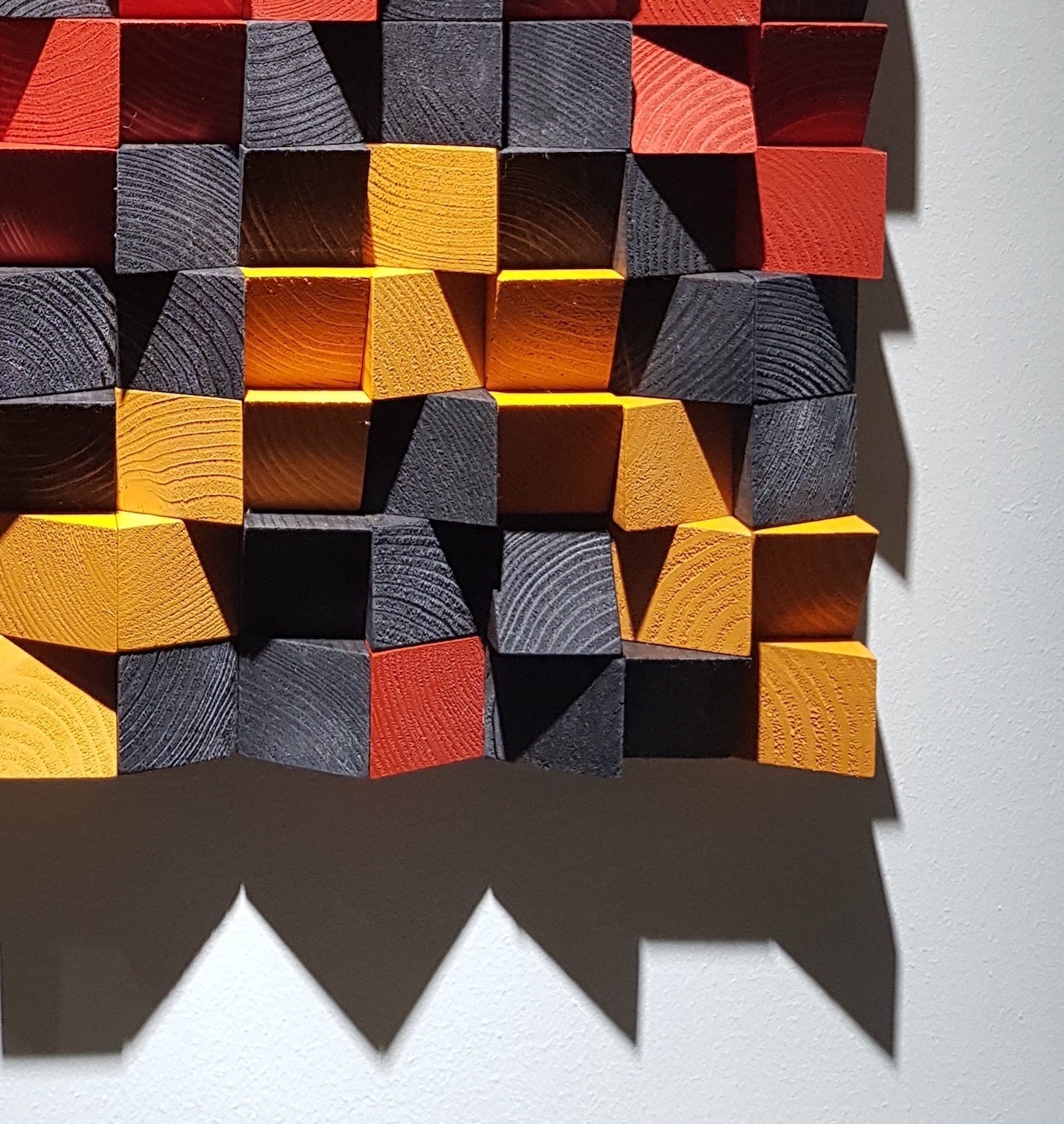 Geometric Wood Wall Art by Woodeometry