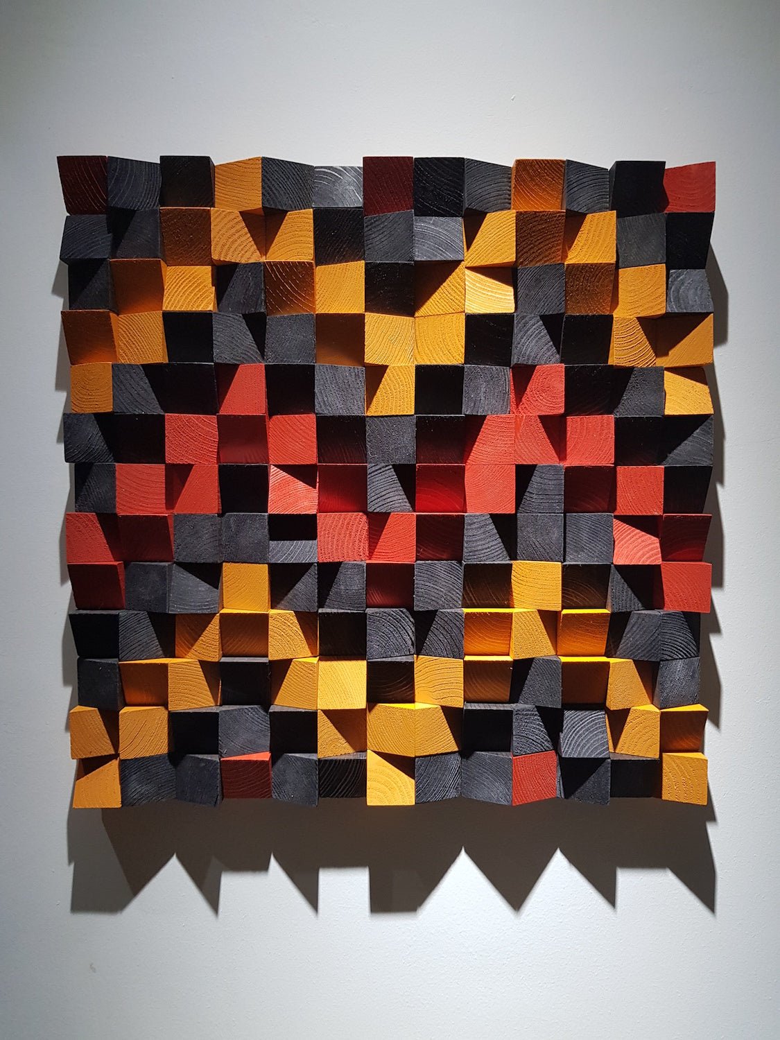 Geometric Wood Wall Art by Woodeometry