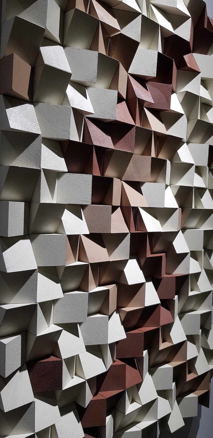 Geometric Wood Wall Decor by Woodeometry