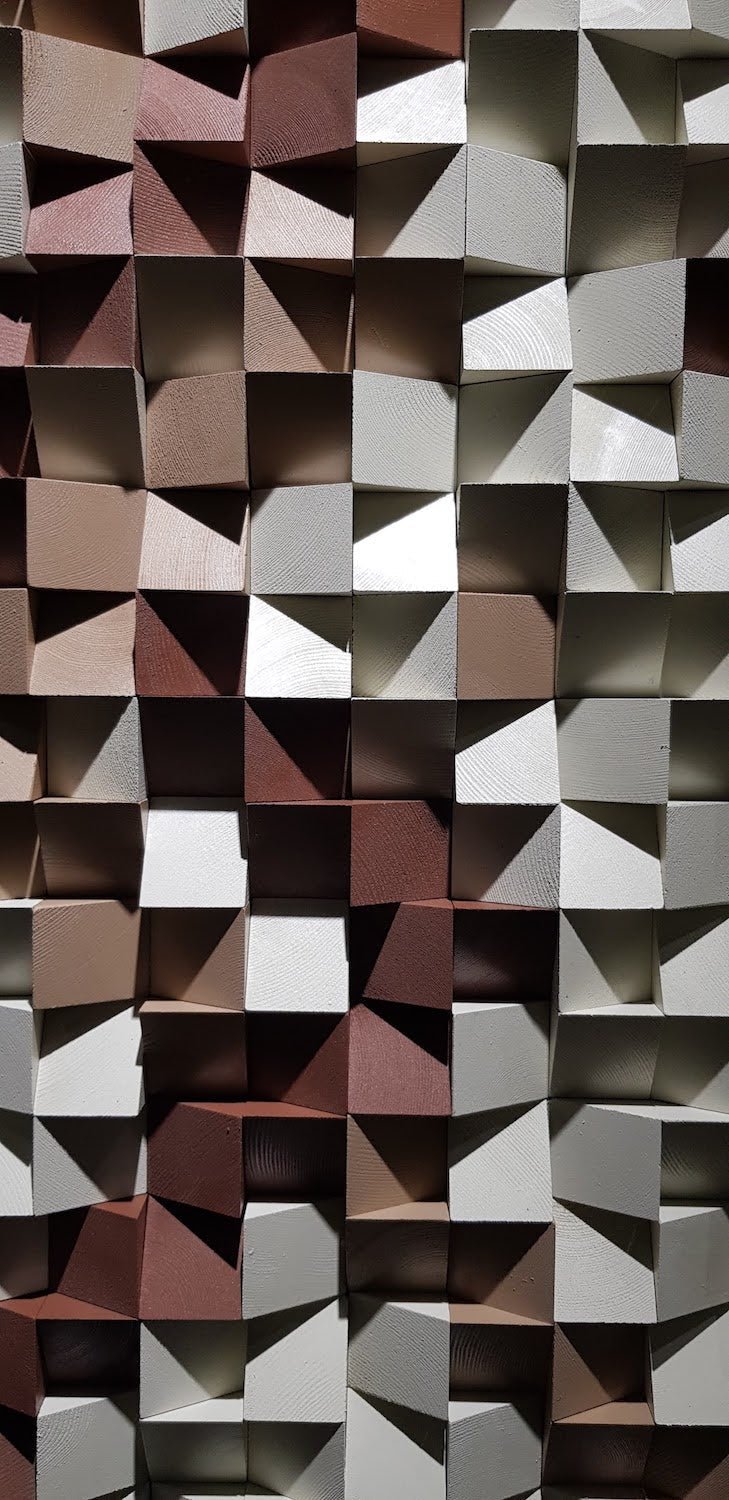 Geometric Wood Wall Decor by Woodeometry