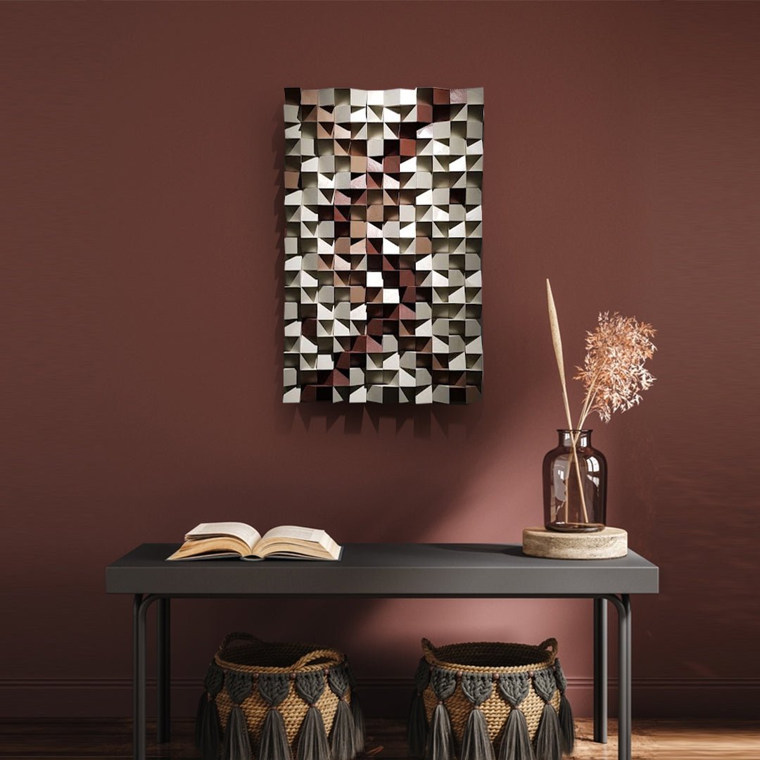 Geometric Wood Wall Decor by Woodeometry