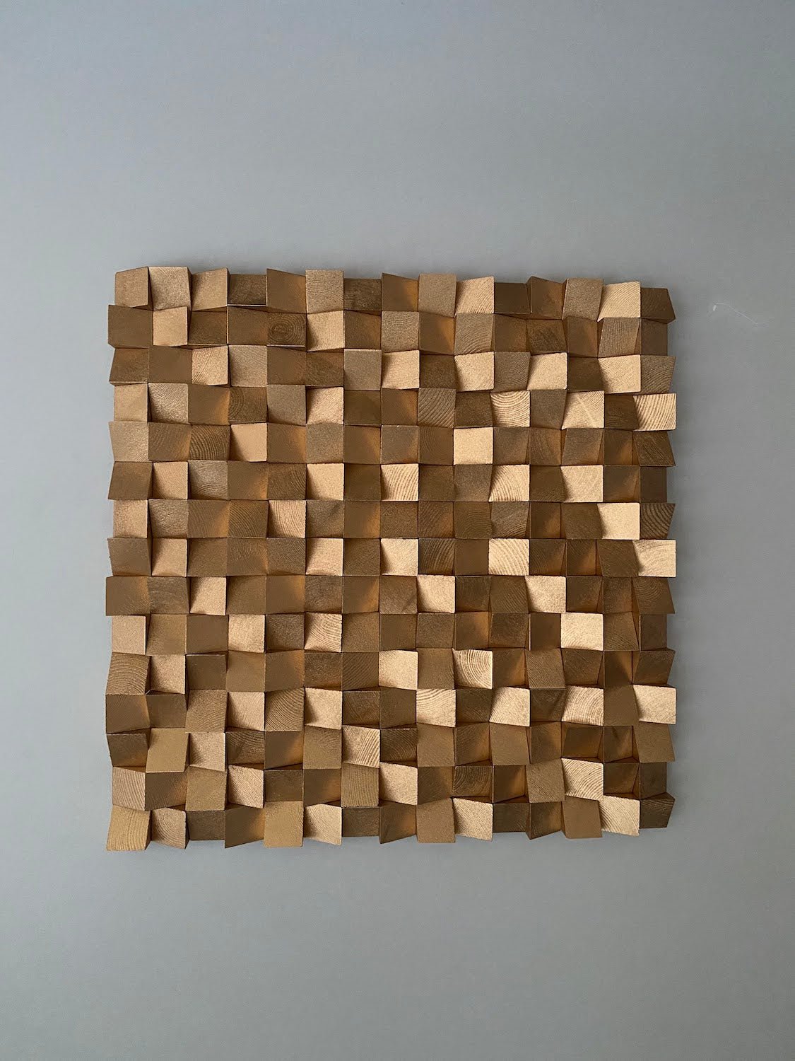 Gold Monochrome Wood Wall Decor by Woodeometry
