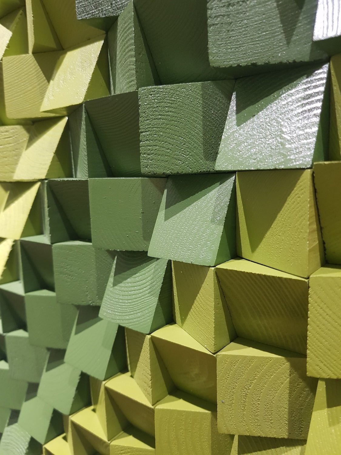 Green Wall Panel by Woodeometry
