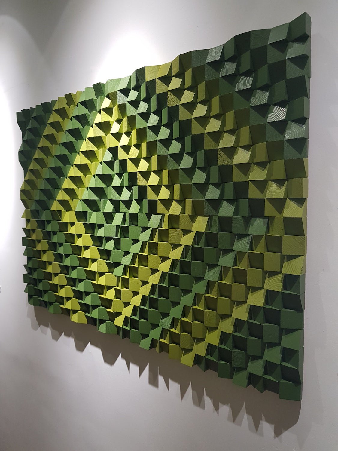 Green Wall Panel by Woodeometry