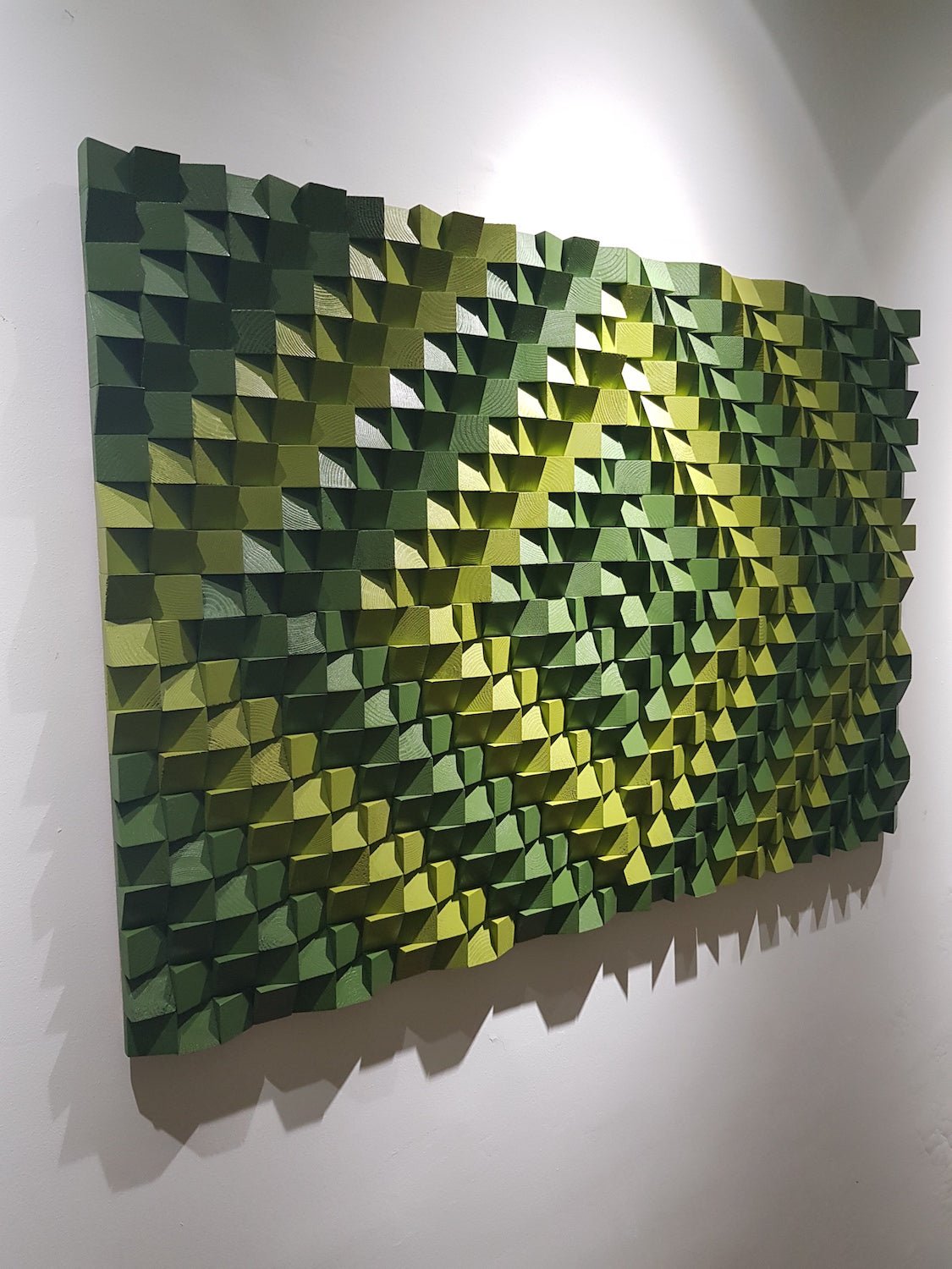 Green Wall Panel by Woodeometry