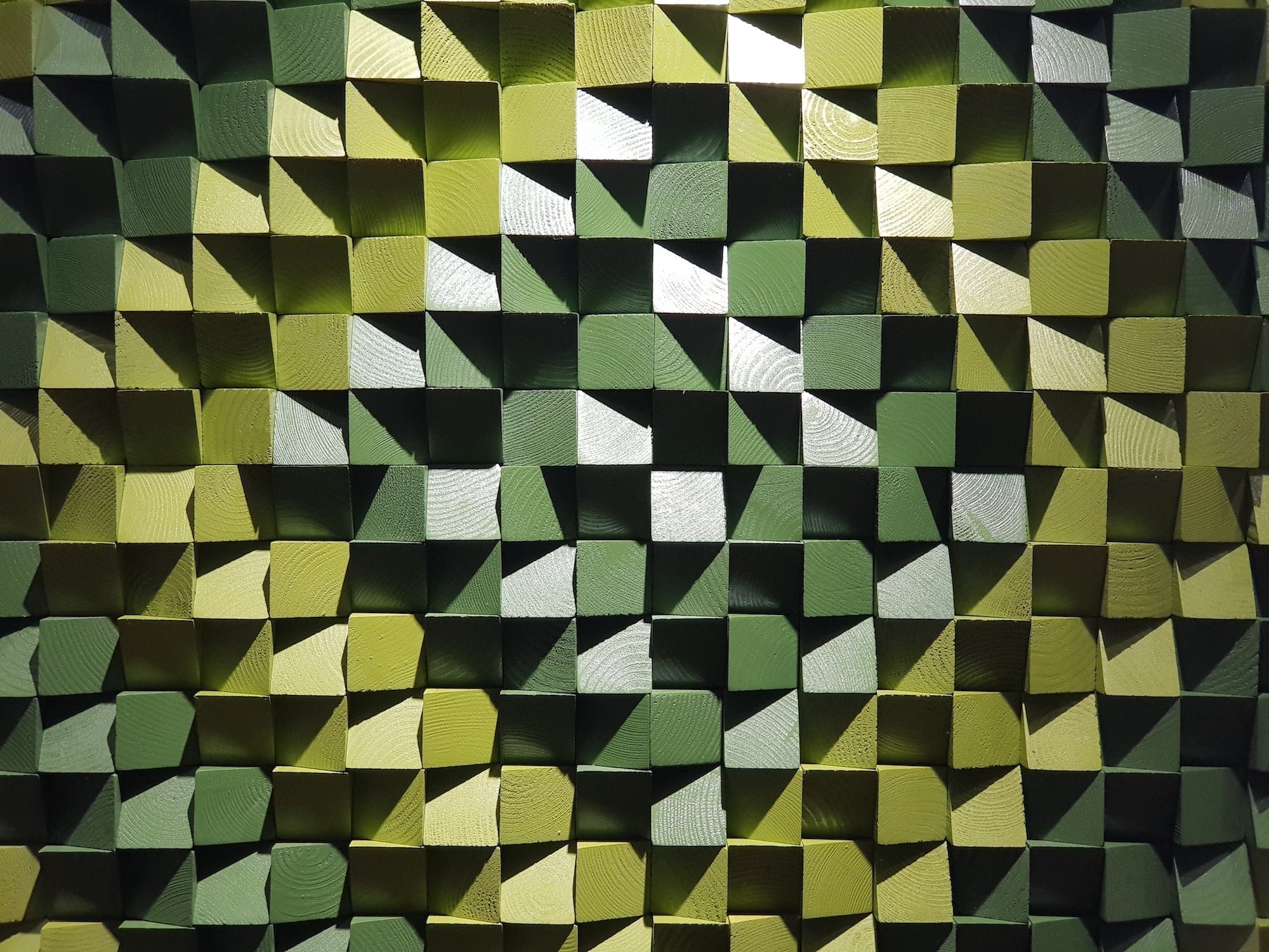 Green Wall Panel by Woodeometry