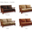 Pisa Wooden Sofa Set Effortless Charm in Khaki & Copper 9917