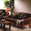 Barcelona Wooden Sofa Set Sophistication in Cream, Pear & LE 9919