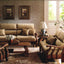 Pisa Wooden Sofa Set Effortless Charm in Khaki & Copper 9917