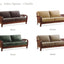 Paris Wooden Sofa Set Glamour in Gold, Green, Khaki & Copper 9916