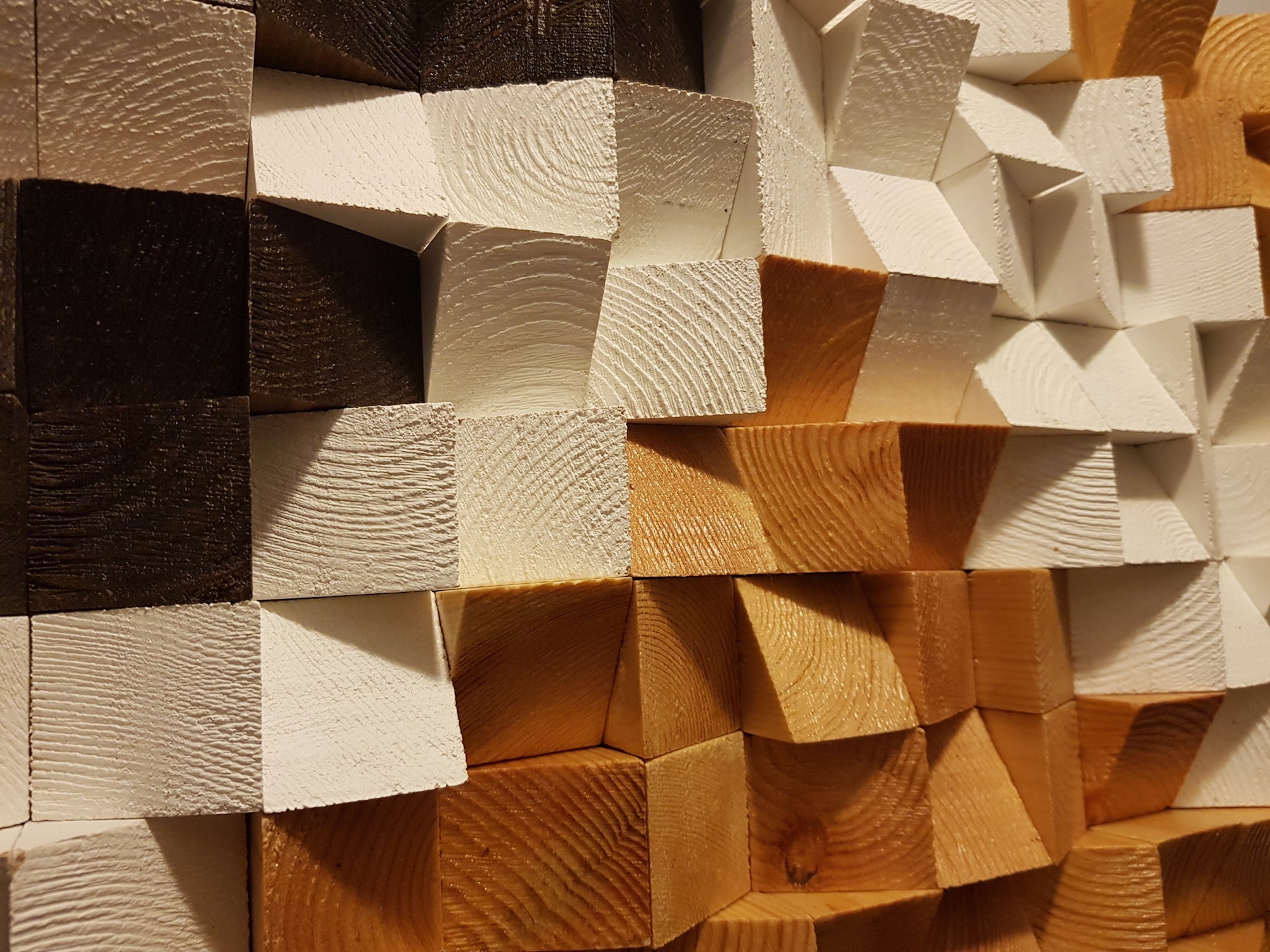 Large Mosaic Wood Art by Woodeometry